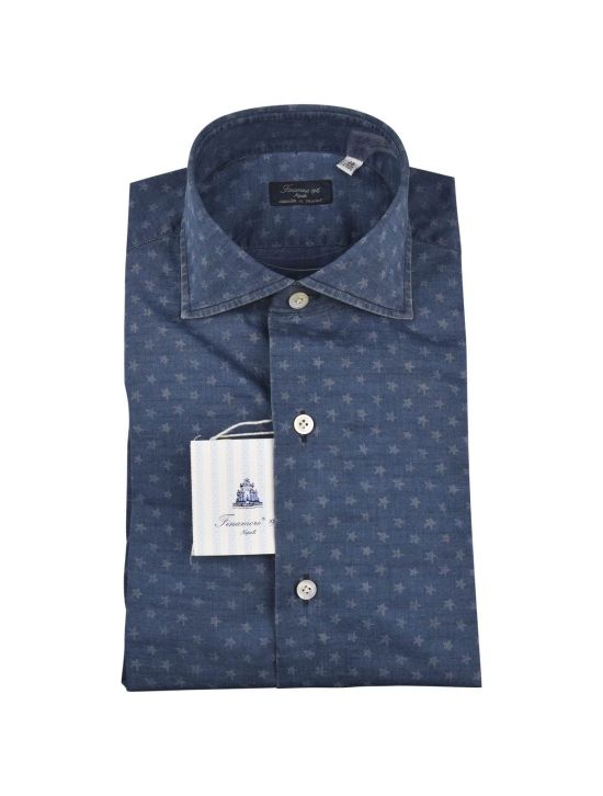 Finamore Finamore Blue Cotton Shirt Blue 000