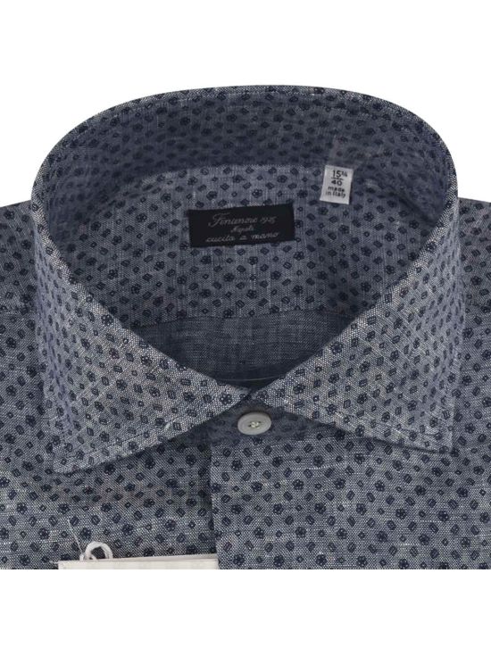 Finamore Finamore Blue Cotton Shirt Blue 001