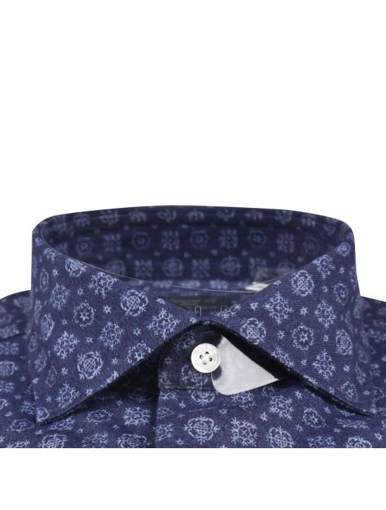 Finamore Finamore Blue Cotton Shirt Blue 001