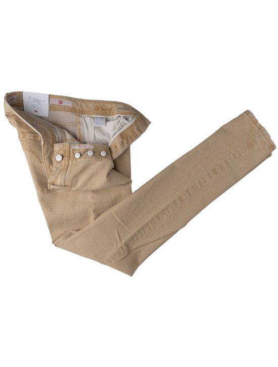 Marco Pescarolo Marco Pescarolo Light Brown Cotton Ea Jeans Light Brown 001