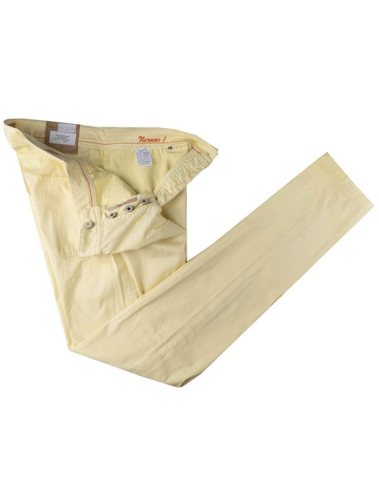 Marco Pescarolo Marco Pescarolo Yellow Cotton Silk Ea Jeans Yellow 001