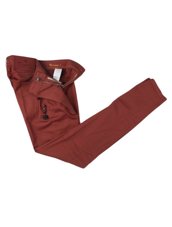 Marco Pescarolo Marco Pescarolo Red Cotton Silk Ea Jeans Red 001