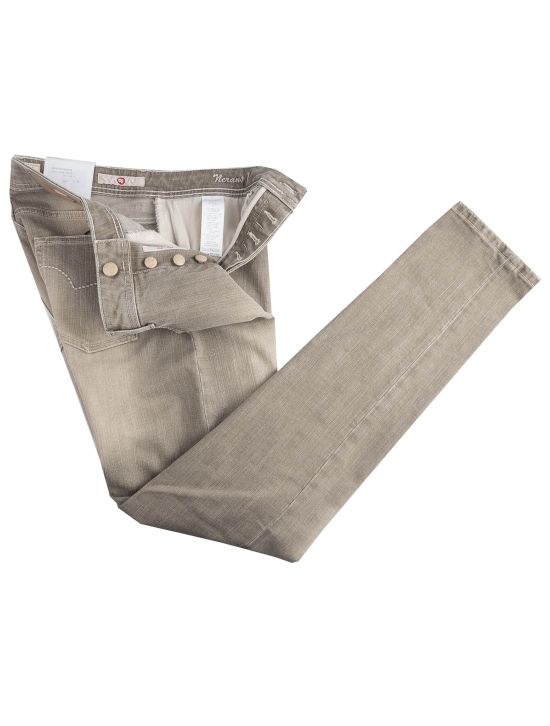 Marco Pescarolo Marco Pescarolo Light Brown Cotton Pa Jeans Light Brown 001