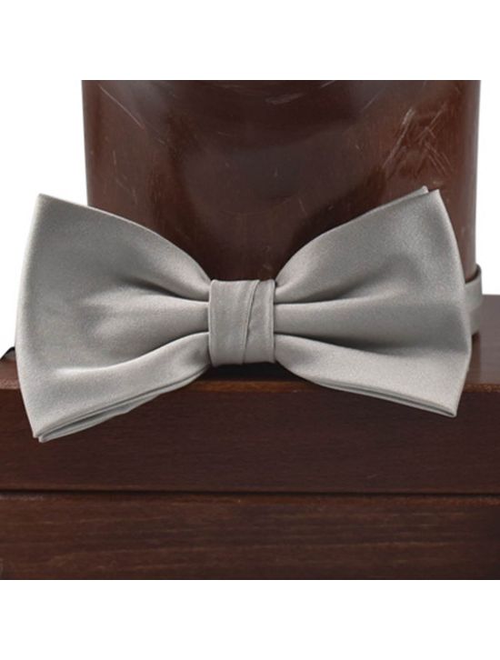 Zilli Zilli Gray Silk Bow Tie Gray 001