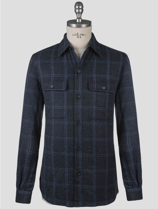 Isaia Isaia Blue Virgin Wool Cashmere Overshirt Blue 000