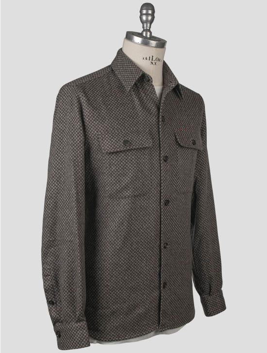 Isaia Isaia Gray Cashmere Overshirt Gray 001