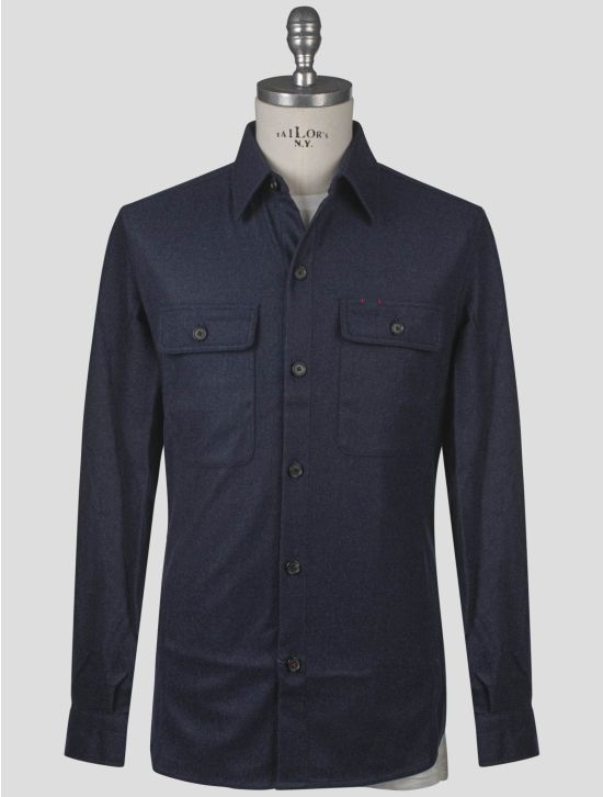 Isaia Isaia Blue Virgin Wool Cashmere Overshirt Blue 000