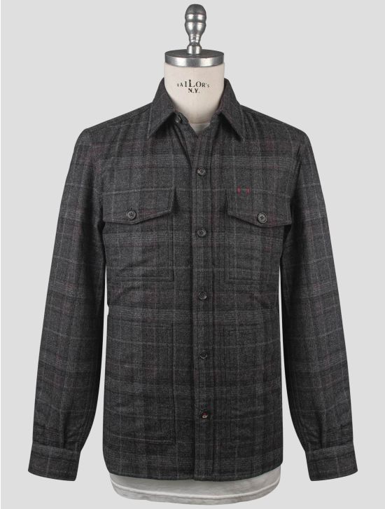 Isaia Isaia Gray Virgin Wool Cashmere Overshirt Gray 000