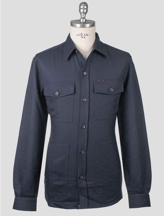 Isaia Isaia Blue Wool Cashmere Overshirt Blue 000