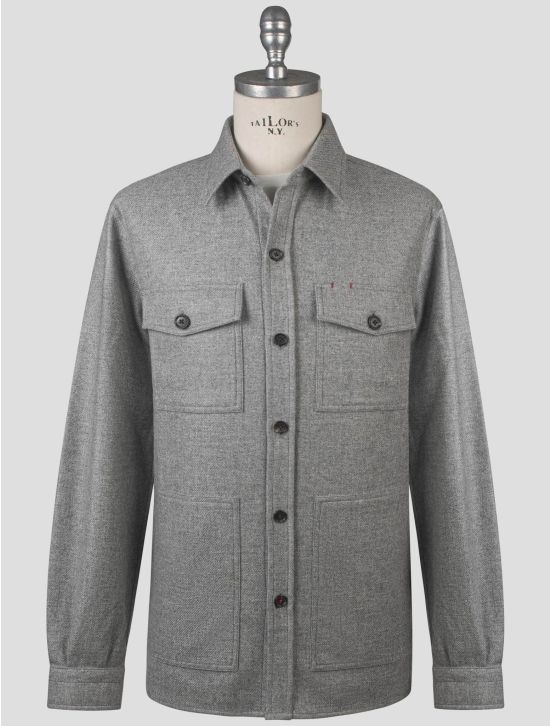 Isaia Isaia Gray Cashmere Pl Overshirt Gray 000