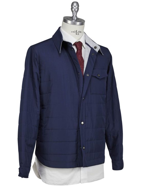 Luigi Borrelli Luigi Borrelli Blue Pl Coat Blue 001