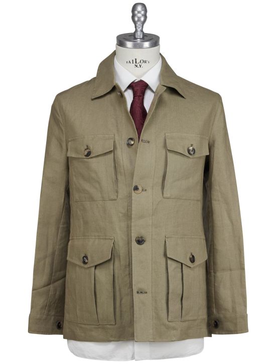 Luigi Borrelli Luigi Borrelli Green Linen Coat Green 000