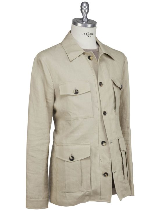 Luigi Borrelli Luigi Borrelli Beige Linen Coat Beige 001