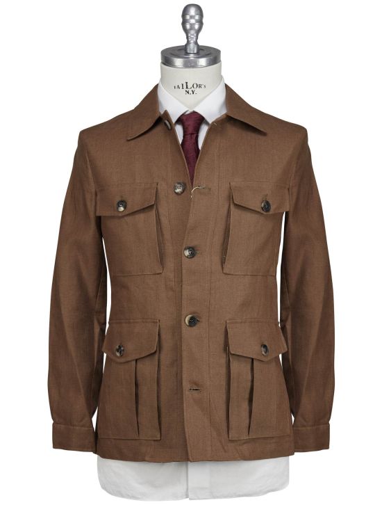 Luigi Borrelli Luigi Borrelli Brown Linen Coat Brown 000