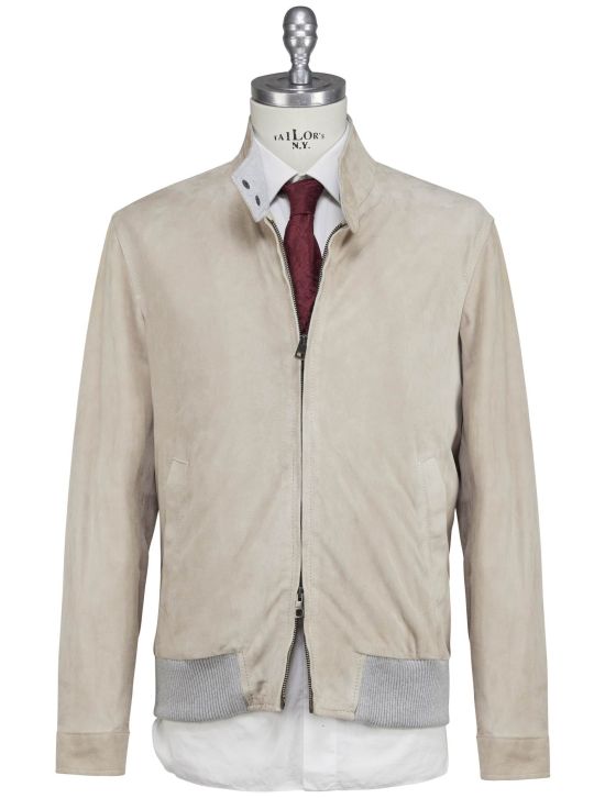 Luigi Borrelli Luigi Borrelli Beige Leather Suede Coat Beige 000