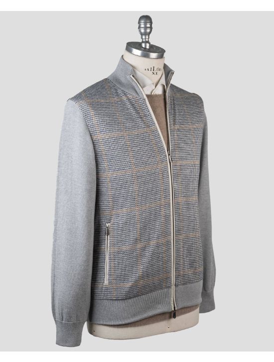 Cesare Attolini Cesare Attolini Multicolor Wool Silk Linen Coat Multicolor 001