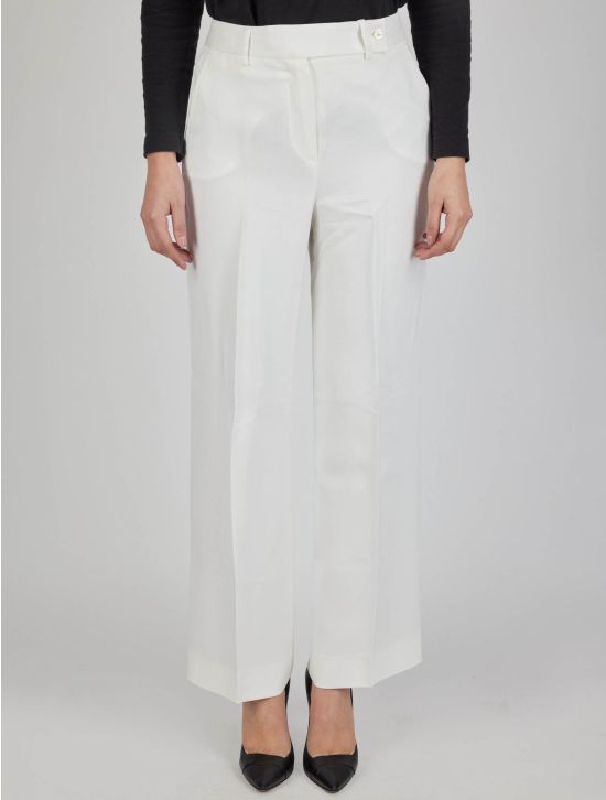 Kiton Kiton White Viscose Ea Pants White 000