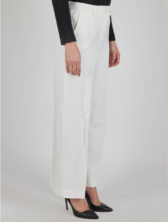 Kiton Kiton White Viscose Ea Pants White 001