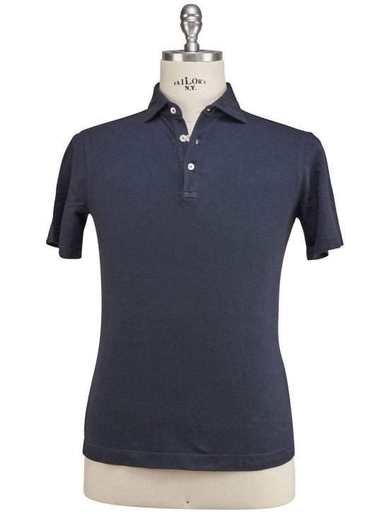 Luigi Borrelli Luigi Borrelli Dark Blue Cotton Polo Dark Blue 000