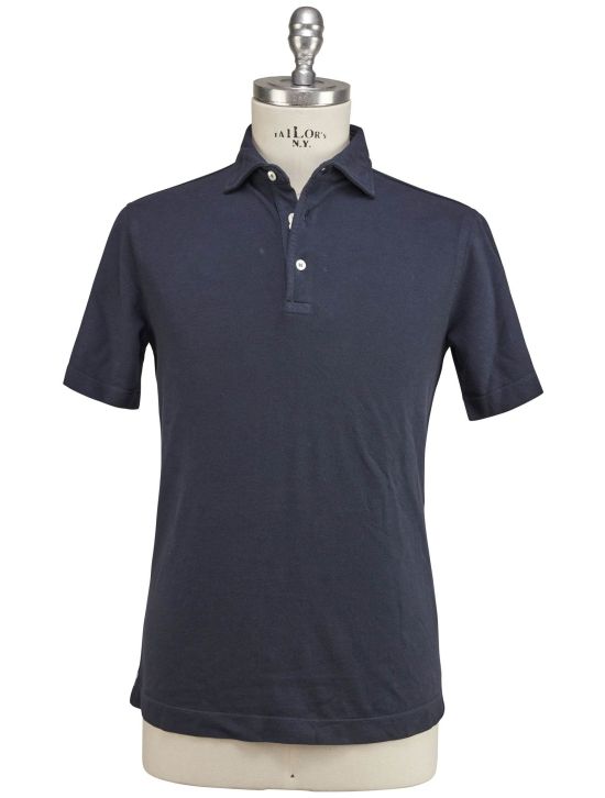 Luigi Borrelli Luigi Borrelli Blue Cotton Polo Blue 000