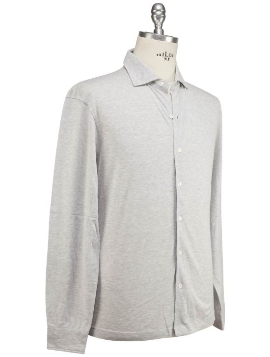 Luigi Borrelli Luigi Borrelli Gray Cotton Shirt Gray 001