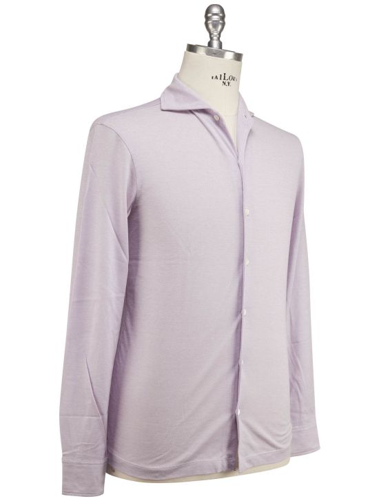 Luigi Borrelli Luigi Borrelli Purple Cotton Shirt Purple 001