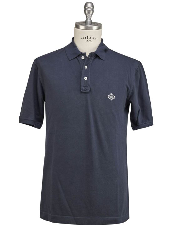 Luigi Borrelli Luigi Borrelli Dark Blue Cotton Polo Dark Blue 000