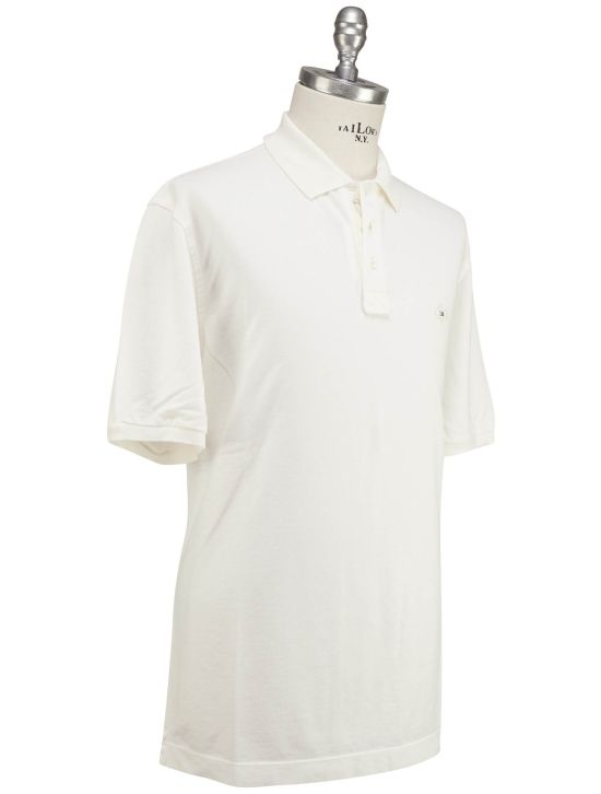 Luigi Borrelli Luigi Borrelli White Cotton Polo White 001