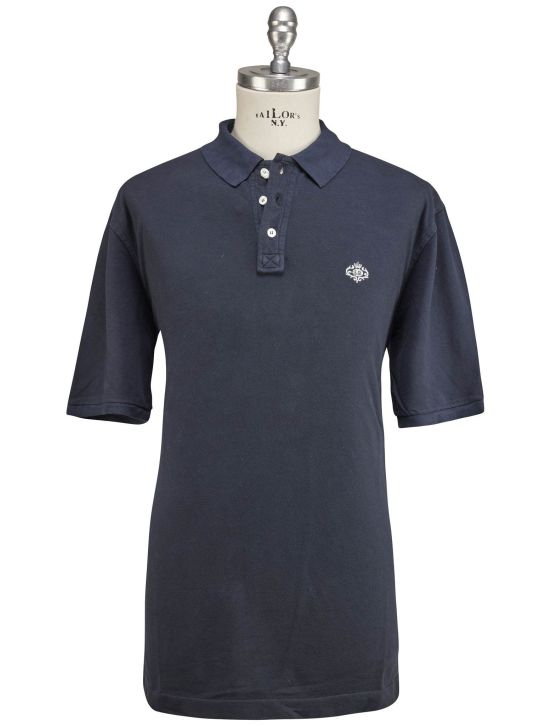 Luigi Borrelli Luigi Borrelli Blue Cotton Polo Blue 000