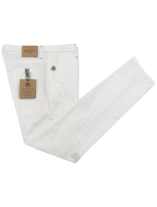 Luigi Borrelli Luigi Borrelli White Cotton Ea Pant White 000