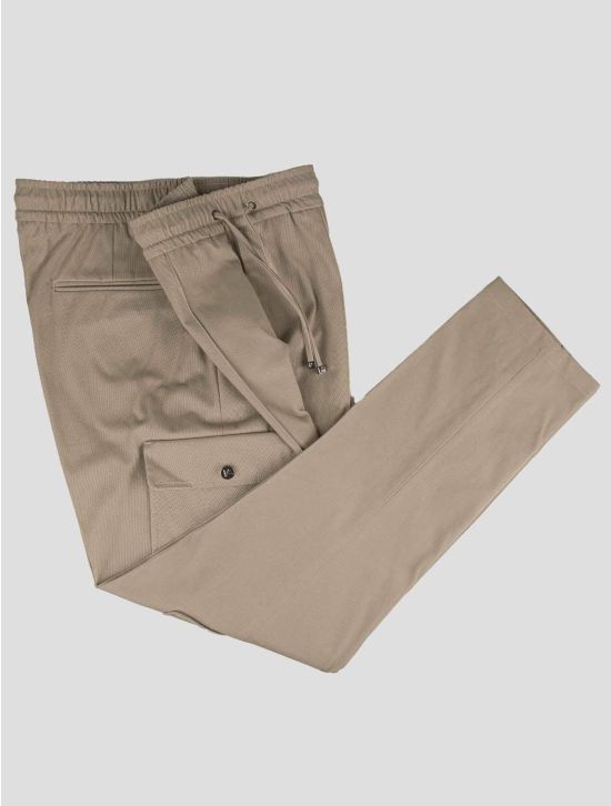 Isaia Isaia Beige Cotton Ea Cargo Pants Beige 001