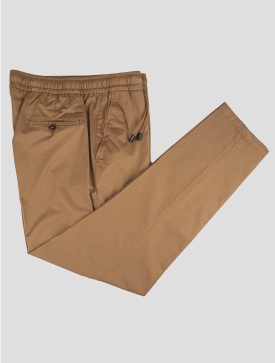 Isaia Isaia Brown Cotton Ea Pants Brown 000