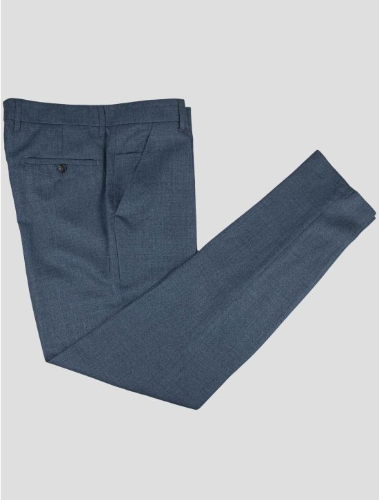 Isaia Isaia Gray Wool Silk Linen Dress Pants Blue 000