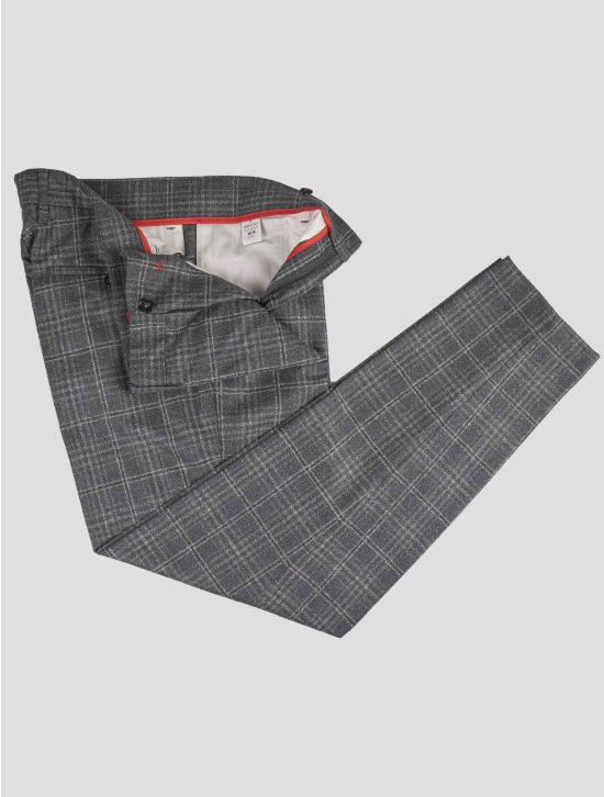 Isaia Isaia Gray Wool Dress Pants Gray 001