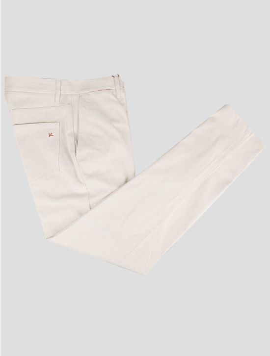 Isaia Isaia White Cotton Ea Pants White 000