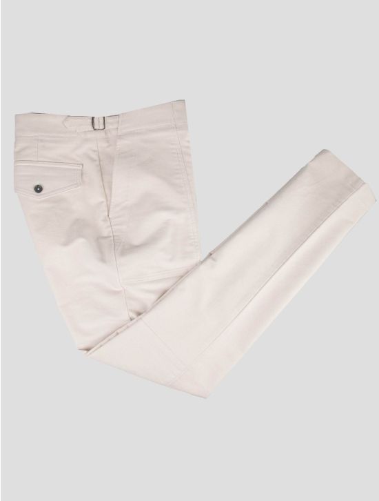 Isaia Isaia White Cotton Ea Pants White 000