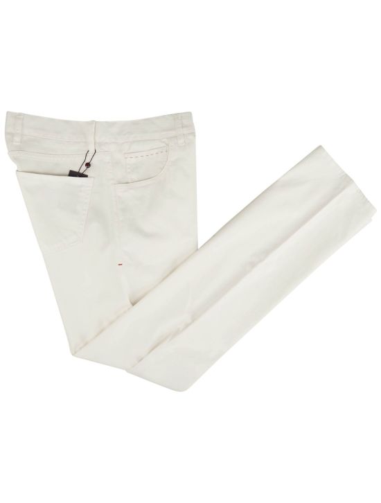 Isaia Isaia White Cotton Ea Pant White 000