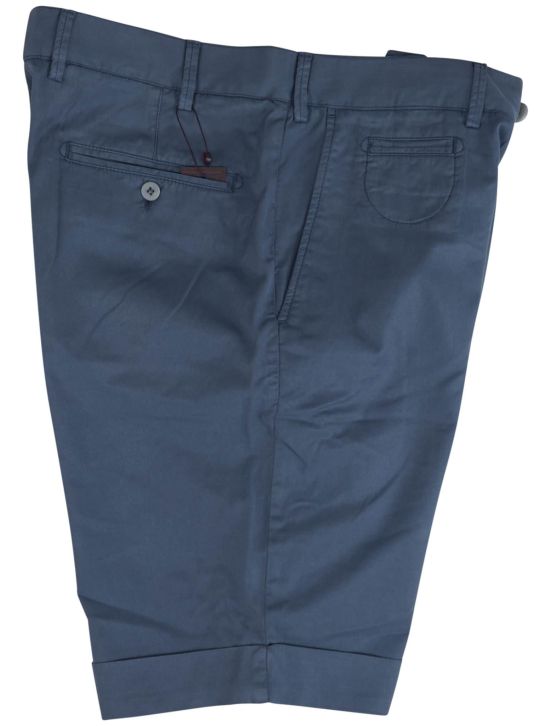 Isaia Isaia Blue Lyocell Cotton Ea Short Pant Blue 000