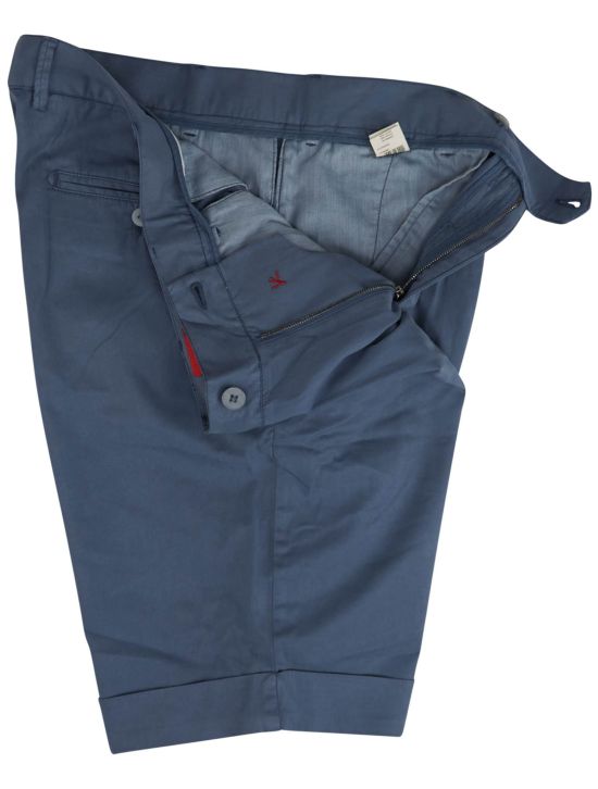 Isaia Isaia Blue Lyocell Cotton Ea Short Pant Blue 001