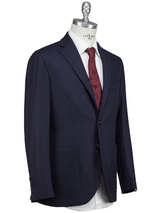 Luigi Borrelli Luigi Borrelli Blue Virgin Wool Blazer Blue 001