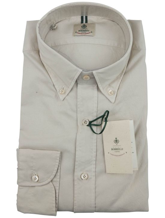 Luigi Borrelli Luigi Borrelli Beige Cotton Shirt Beige 000