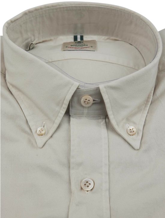 Luigi Borrelli Luigi Borrelli Beige Cotton Shirt Beige 001