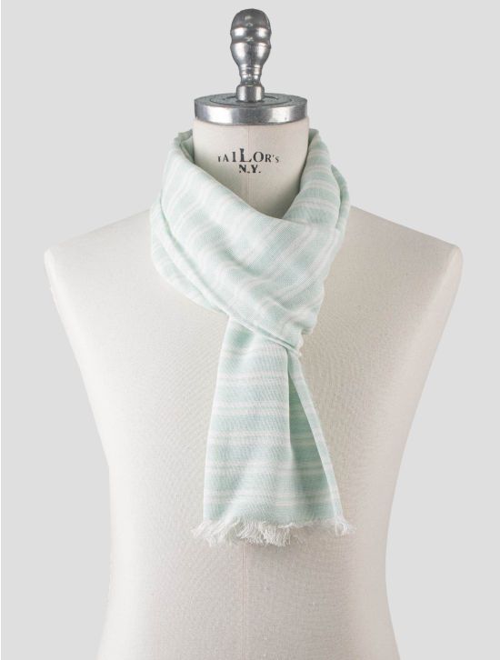 Isaia Isaia Light Green Cotton Scarf Light Green 000