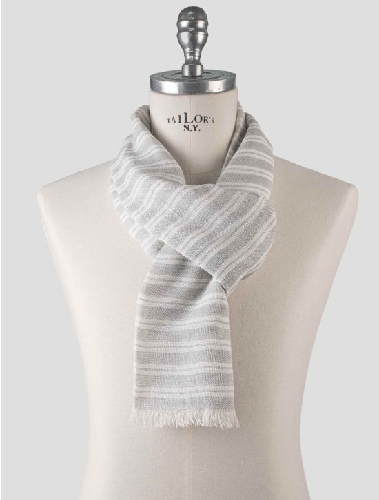 Isaia Isaia Gray Cotton Scarf Gray 000