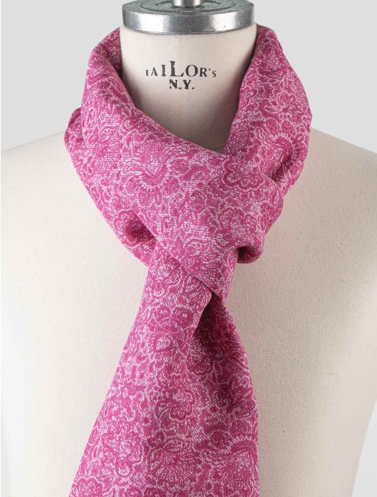 Isaia Isaia Pink Cotton Linen Scarf Pink 001