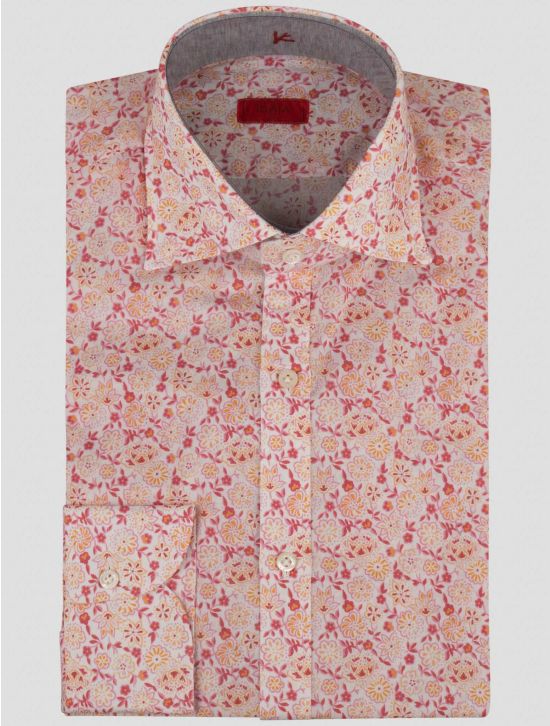 Isaia Isaia Pink Cotton Shirt Pink 000