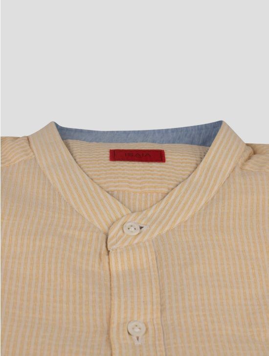 Isaia Isaia Yellow Cotton Shirt Yellow 001