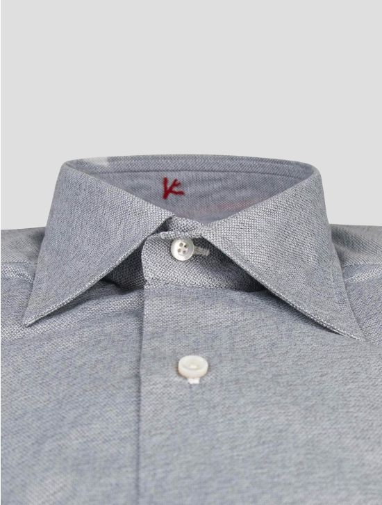 Isaia Isaia Gray Cotton Shirt Gray 001