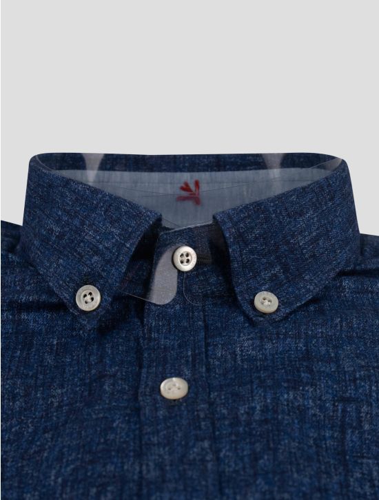 Isaia Isaia Blue Cotton Shirt Blue 001