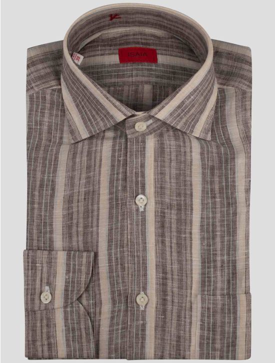 Isaia Isaia Multicolor Linen Shirt Multicolor 000